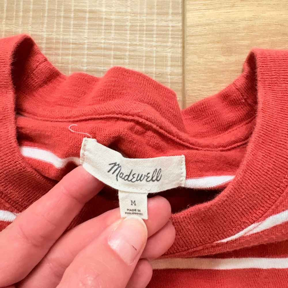 Madewell Everyday Crop Chaffee Striped Tee - Picture 3 of 6